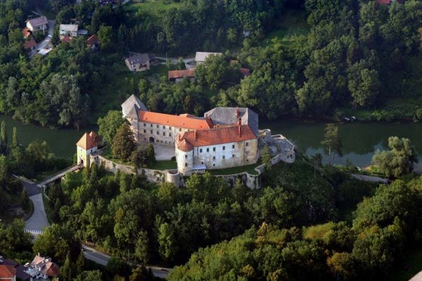 Ozalj Castle Aerial view